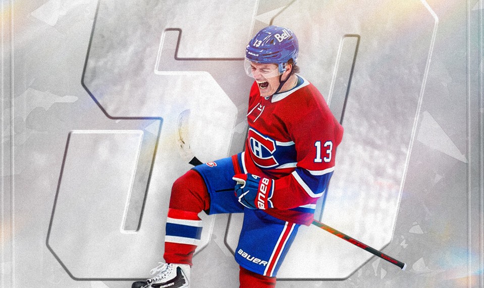 CAUFIELD strelil jubilejný 50. gól, Habs na tento rekord čakali 36 rokov