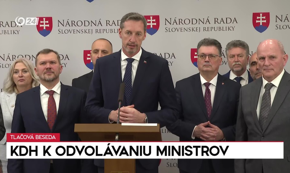 Tlačová beseda KDH k odvolávaniu ministrov
