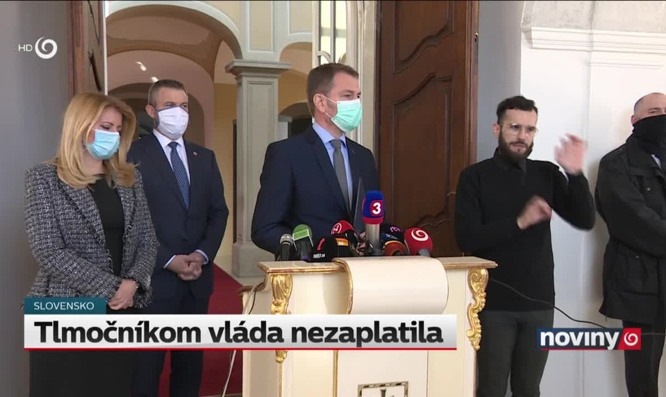 Tlmočníkom vláda nezaplatila