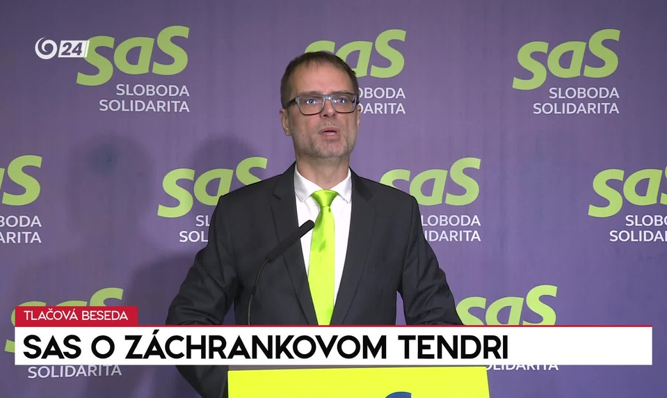 Tlačová beseda SaS o záchrankovom tendri