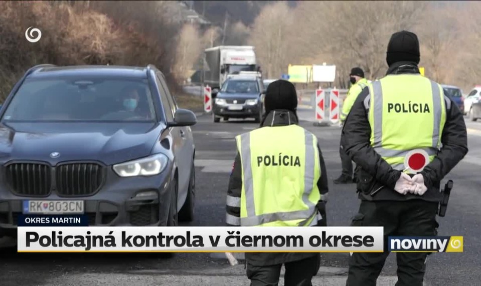 Policajná kontrola v čiernom okrese