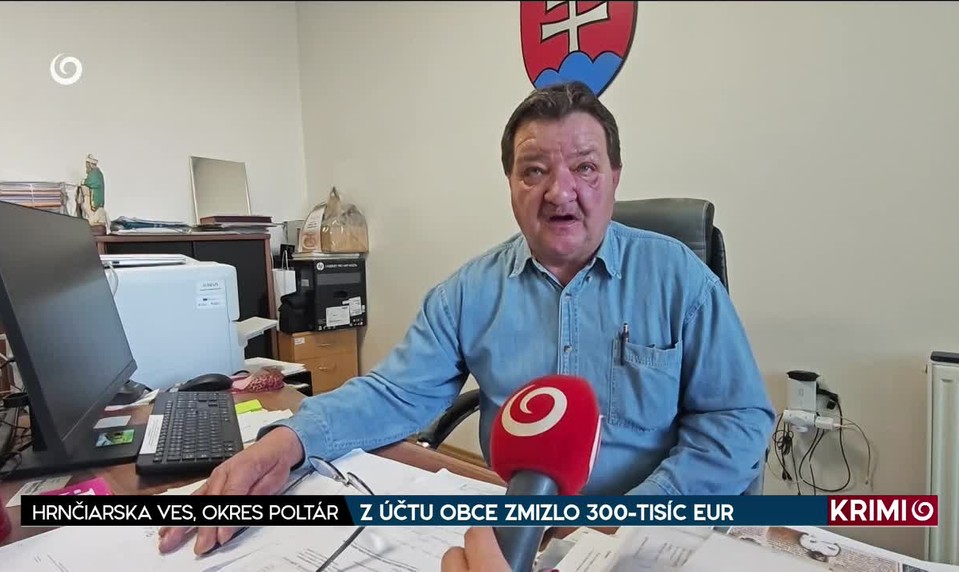 Z ÚČTU OBCE ZMIZLO 300-TISÍC EUR