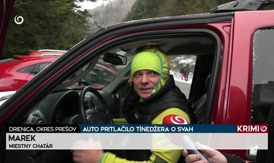 AUTO PRITLAČILO TÍNEDŽERA O SVAH