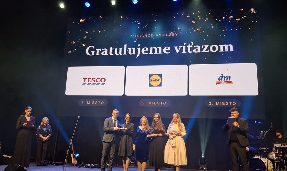 Skvelé miesto na prácu: Tesco získalo ocenenie Najzamestnávateľ roka!