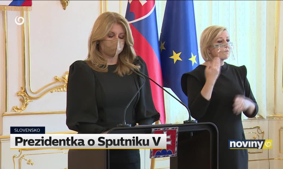 Prezidentka o Sputniku V