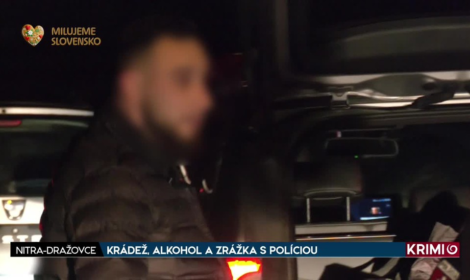 KRÁDEŽ, ALKOHOL A ZRÁŽKA S POLÍCIOU