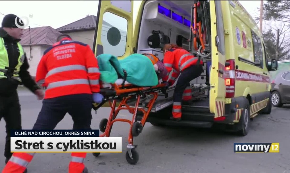 Stret s cyklistkou