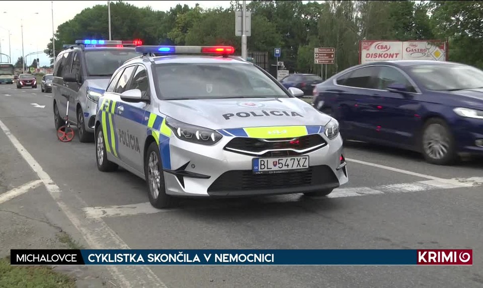 CYKLISTKA SKONČILA V NEMOCNICI
