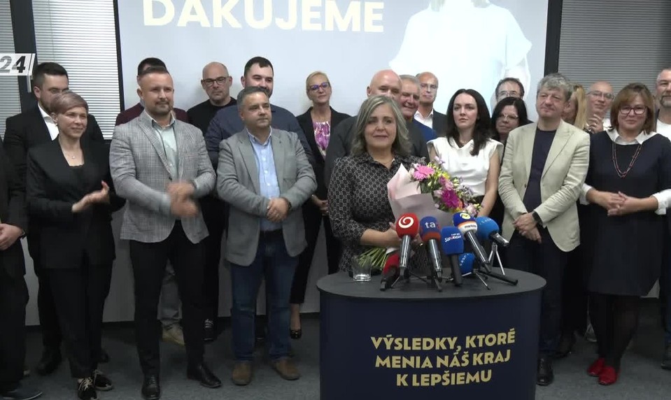 Tlačová beseda: Erika Jurinová bude župankou aj tretie volebné obdobie
