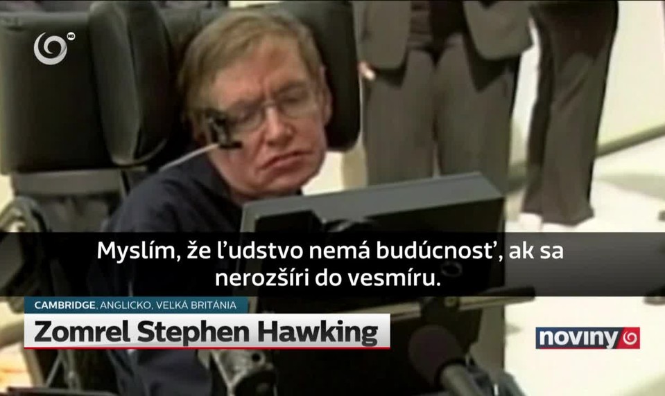 Zomrel Stephen Hawking