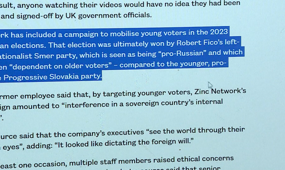 Veľká Británia prisľúbila vysvetlenie údajného zasahovania do volieb na Slovensku, informácie preveruje aj polícia