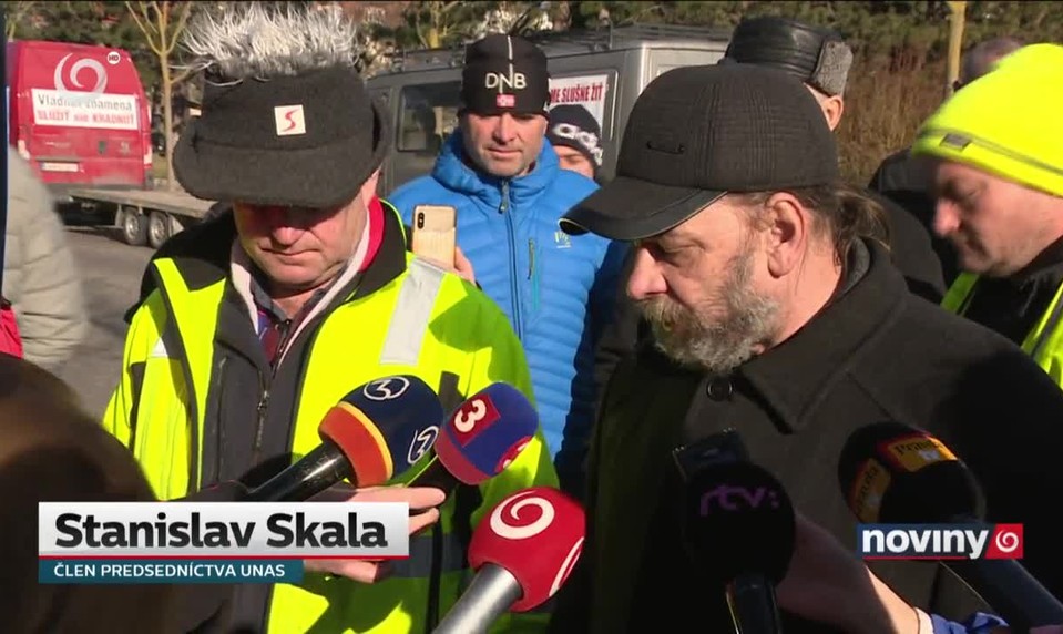 Ďalší protest autodopravcov