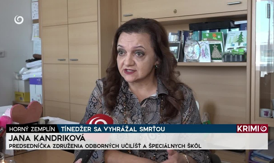 TÍNEDŽER SA VYHRÁŽAL SMRŤOU