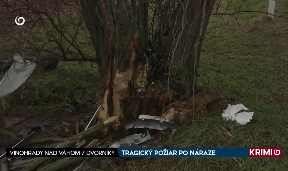 TRAGICKÝ POŽIAR PO NÁRAZE