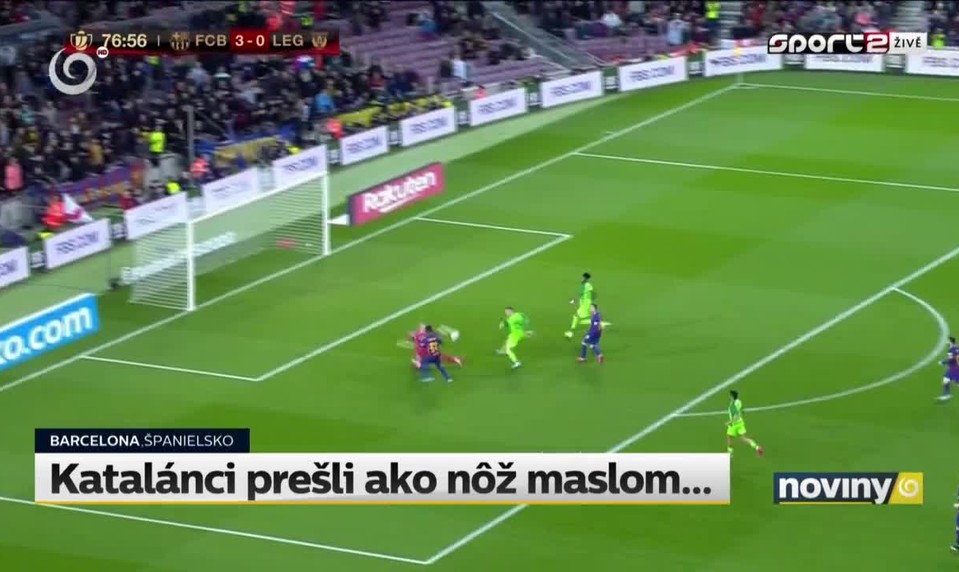 Katalánci prešli ako nôž maslom...