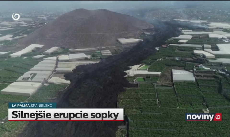 Silnejšie erupcie sopky