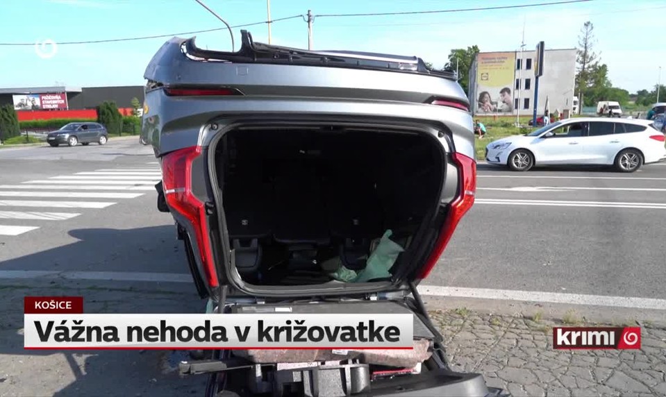 Vážna nehoda v križovatke