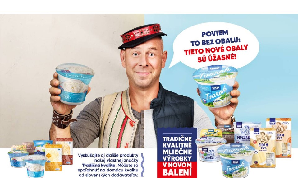Vlastná značka COOP Jednota prezliekla svoje obaly – výrobky s označením Tradičná kvalita nájdete už počas veľkonočných nákupov v novom dizajne
