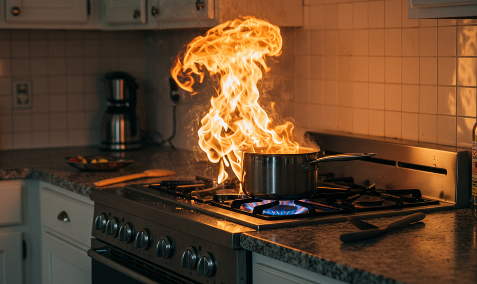 Oheň pod lupou: Stačí minúta nepozornosti. Čo robiť, keď olej vzbĺkne?