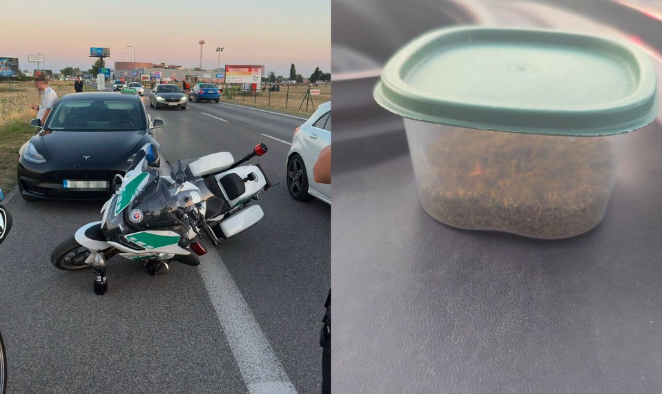 Zdrogovaný taxikár rozvážal ľudí na Lovestream. Autom narazil do policajného motocykla