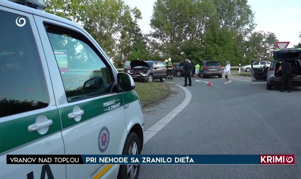 PRI NEHODE SA ZRANILO DIEŤA