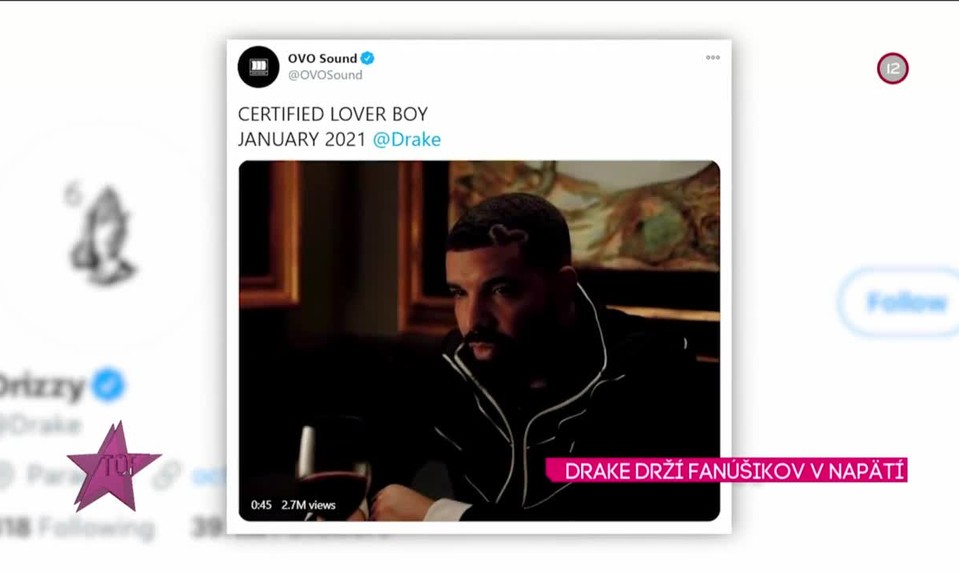 DRAKE DRŽÍ FANÚŠIKOV V NAPÄTÍ