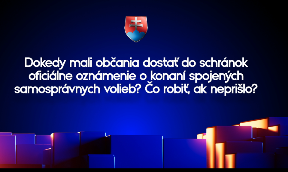 Oznámenie o voľbách v schránke: Čo v ňom nájdete a kde budete voliť?