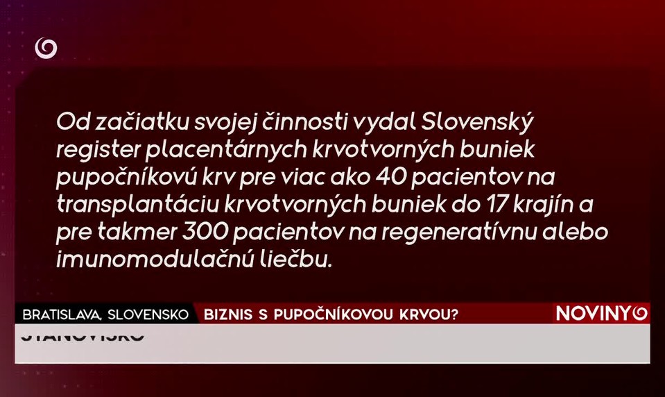 BIZNIS S PUPOČNÍKOVOU KRVOU?
