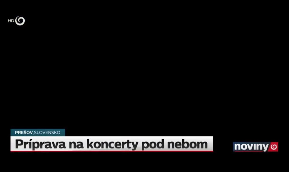 Príprava na koncerty pod nebom