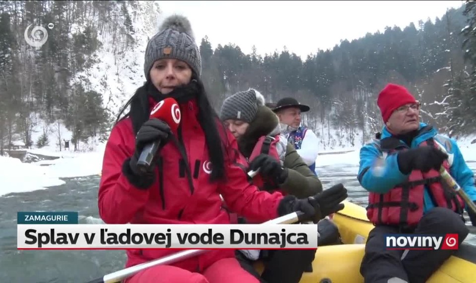 Splav v ľadovej vode Dunajca