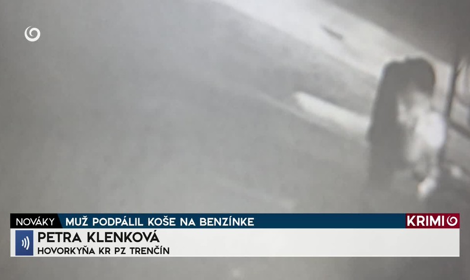 MUŽ PODPÁLIL KOŠE NA BENZÍNKE