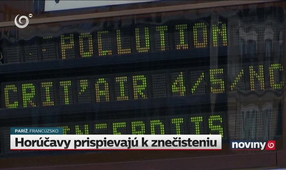 Horúčavy prispievajú k znečisteniu