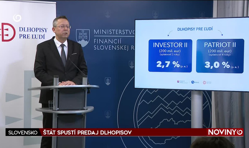 ŠTÁT SPUSTÍ PREDAJ DLHOPISOV