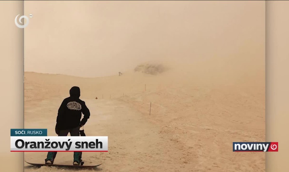 Oranžový sneh