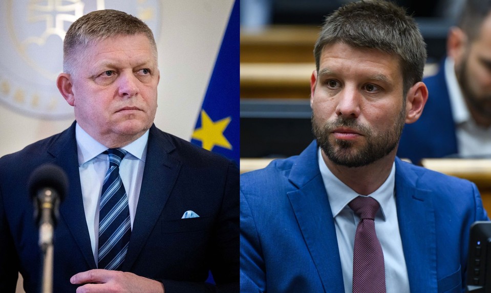 Šimečka vyzýva Fica na diskusiu. „Nemá morálne právo privlastňovať si slovo mier“