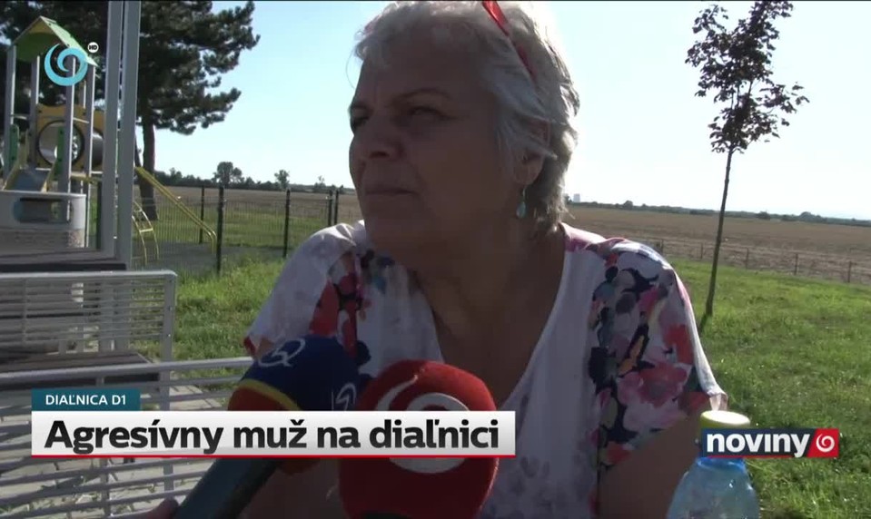 Agresívny muž na diaľnici