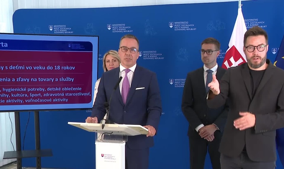 Tlačová beseda ministra Tomáša: Rodinná karta ako nástroj podpory