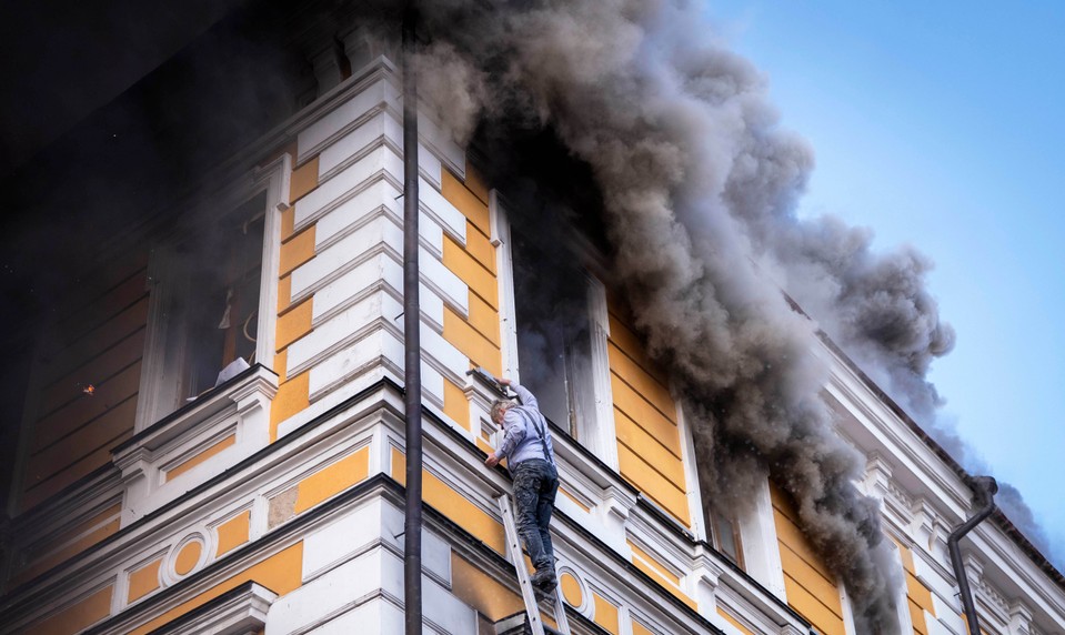 Silné výbuchy v Kyjeve. Na mesto mierili balistické rakety