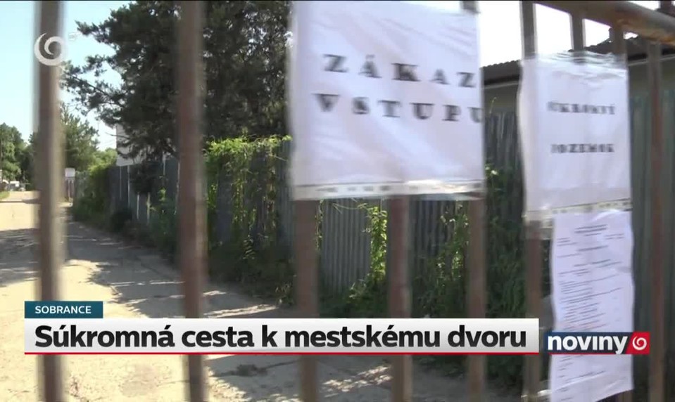 Súkromná cesta k mestskému dvoru