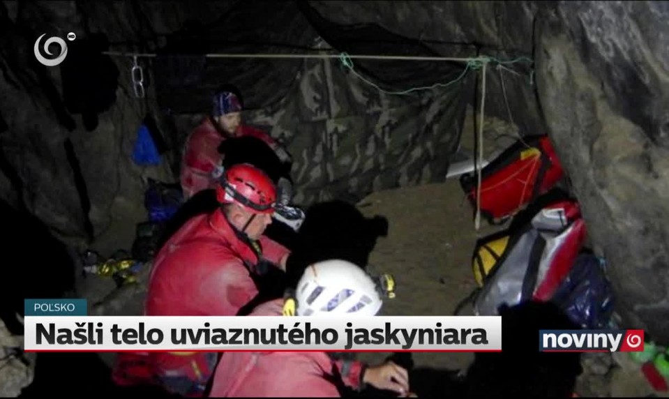 Našli telo uviaznutého jaskyniara
