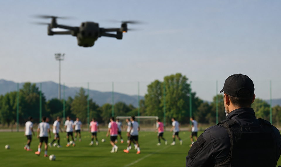 Neznámy dron narušil prípravu futbalistov. Nasledoval okamžitý zásah armády