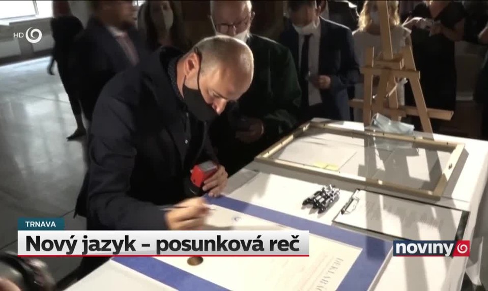 Nový jazyk - posunková reč