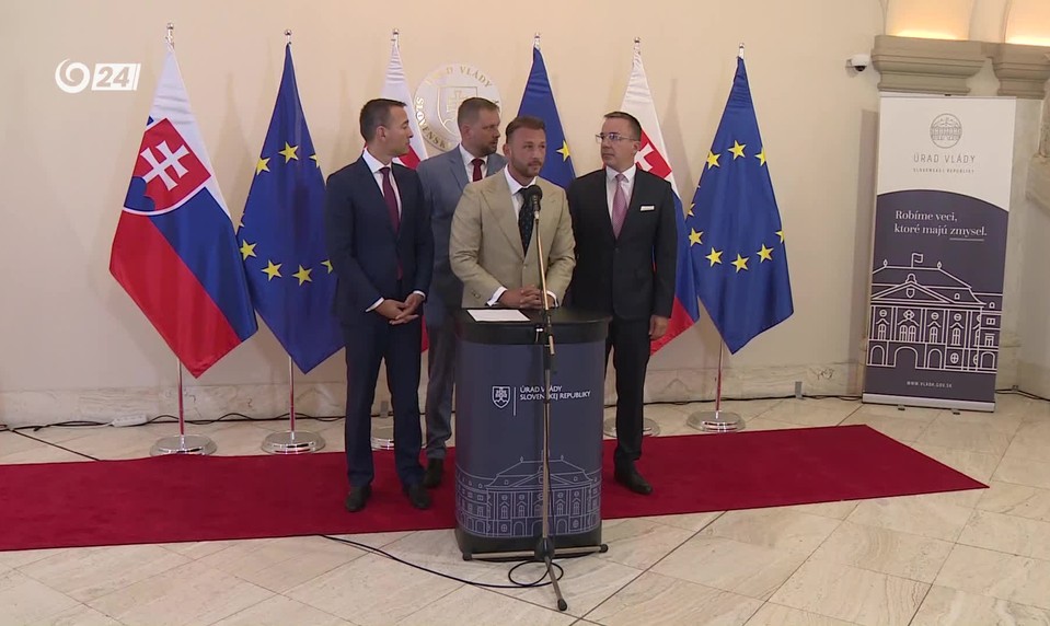 Tlačová beseda ministrov strany Hlas-SD po rokovaní vlády