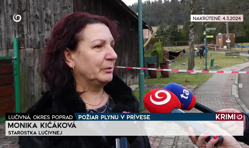 POŽIAR PLYNU V PRÍVESE