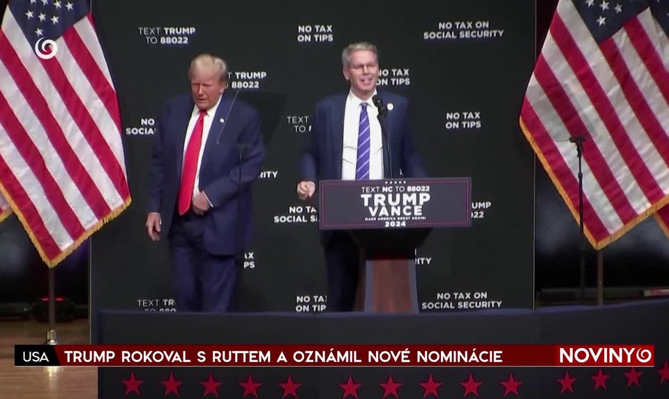 TRUMP ROKOVAL S RUTTEM A OZNÁMIL NOVÉ NOMINÁCIE