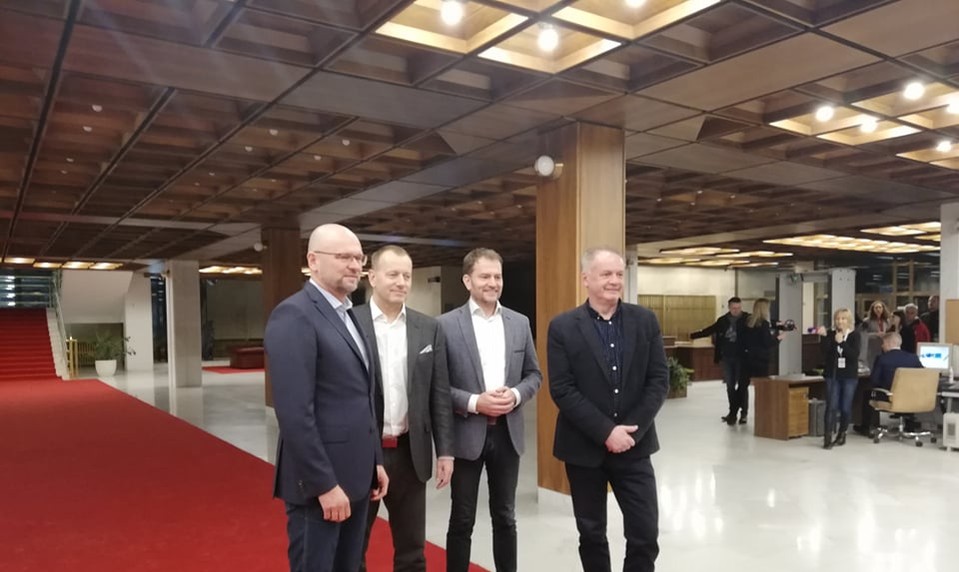 NAŽIVO: Spoločné vyhlásenie lídrov budúcej koalície