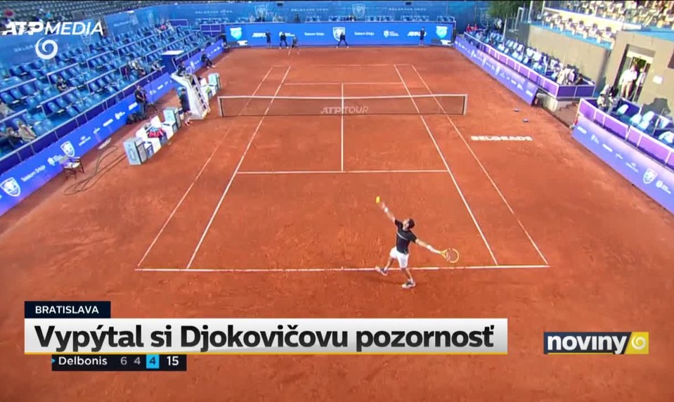 Vypýtal si Djokovičovu pozornosť