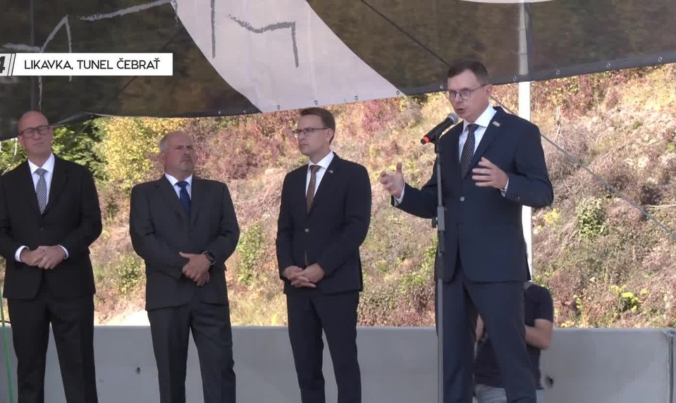 Tlačová beseda ministra dopravy k otvoreniu obchvatu Ružomberka
