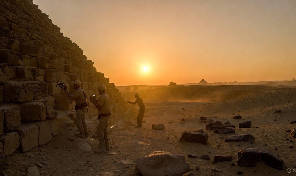 Nemeckí vedci šokovali objavom tajného vchodu v Gíze