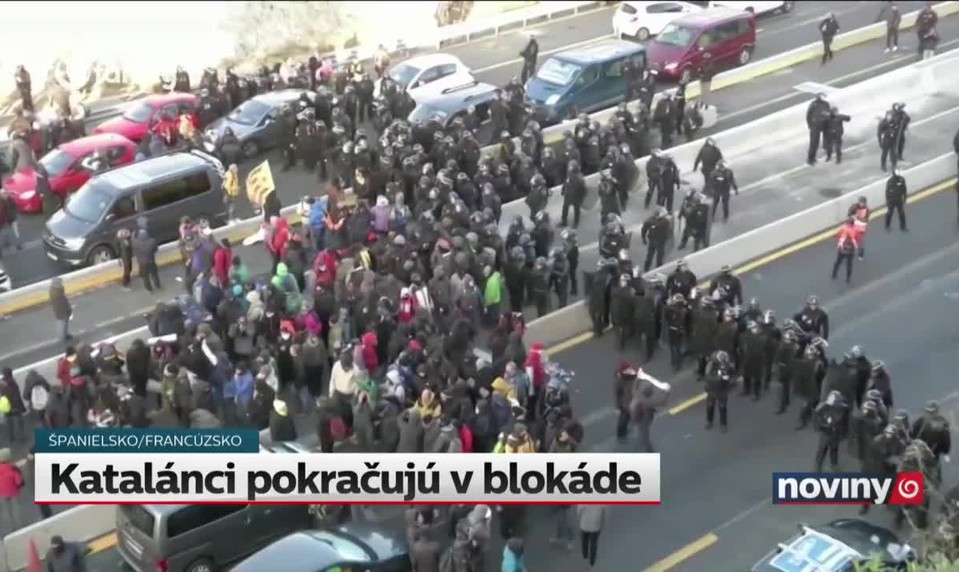 Katalánci pokračujú v blokáde